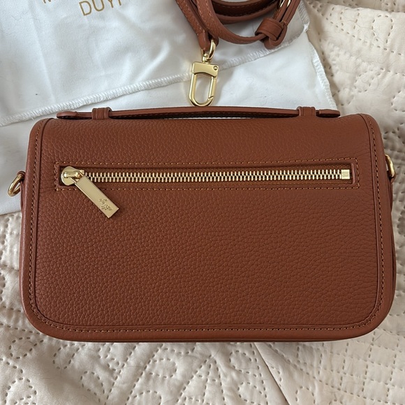 Dress up your purse/DUYP BROWN TOGO LEATHER - "LE PETIT PARIS15" CROSSBODY BAG - Picture 7 of 13